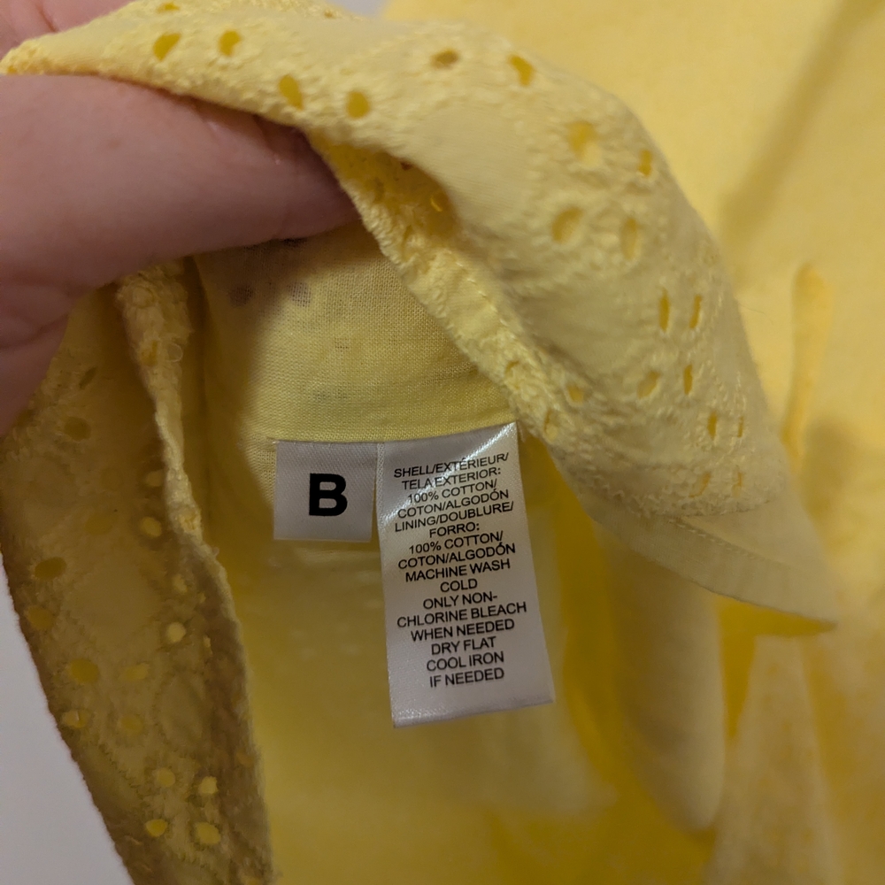 LOFT Yellow Sleeveless Dress - Picture 3 of 4